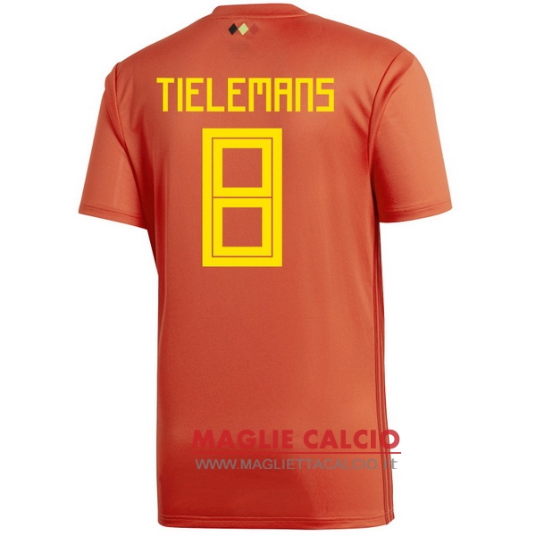 nuova maglietta belgio 2018 tielemans 8 prima